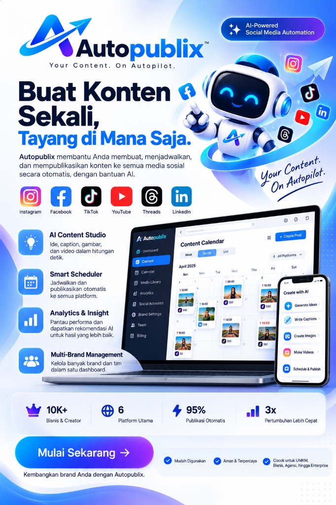 Autopublix — Buat Konten Sekali, Tayang di Mana Saja